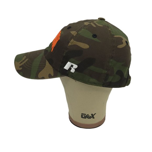 Russell Auburn Tigers Camouflage Cap Hat Adjustable Tuck Strap Green Brown - Picture 3 of 8